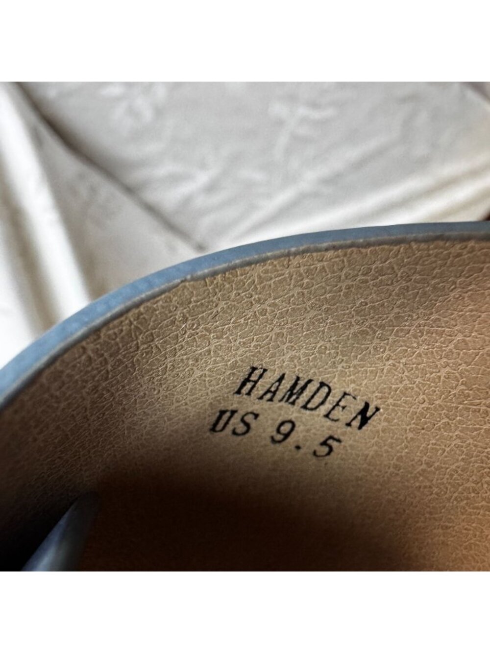 Hamden Platform Slide Sandal Blue With Buckle & Stitch Size 9.5 Good Choice - Picture 7 of 7